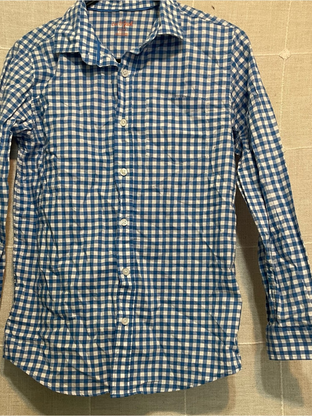 Cat & Jack boys button down flannel. Size L 12/14